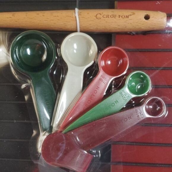 8 piece Baking Gift Set Spatula Measuring Spoons Rack Sheet Pan Cooking COOKIE - Picture 2 of 8